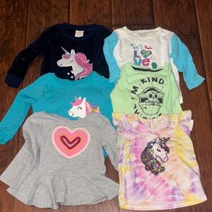 Okie Dokie Kids Sweatshirts & tops Multicolor Unicorn and Graphic Designs
